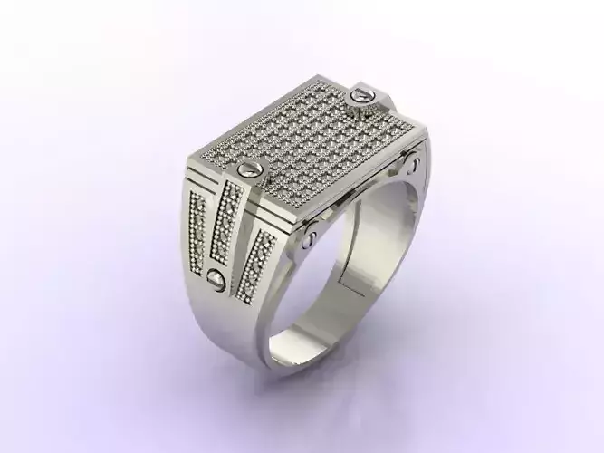 Gents Ring  - STL READY FILES  3D print model