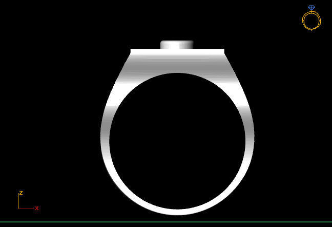 Gents Ring - STL READY FILES 3D print model_3