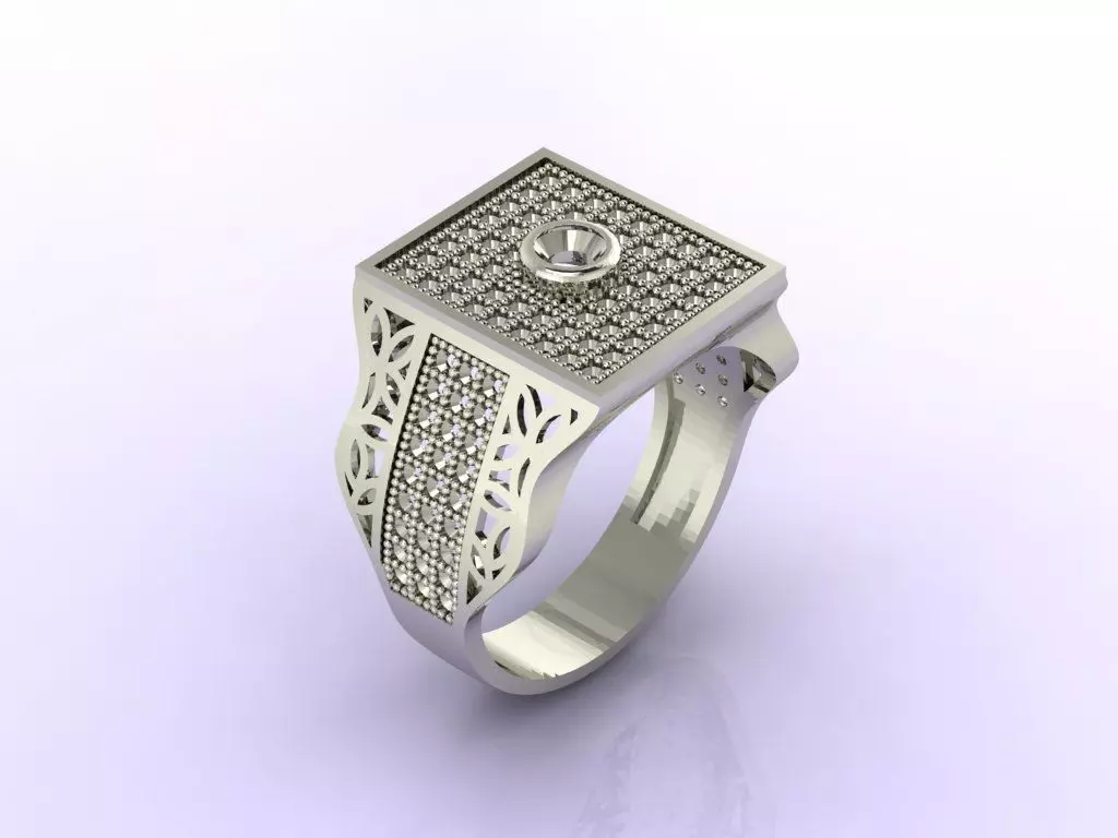 Gents Ring - STL READY FILES 3D print model_0