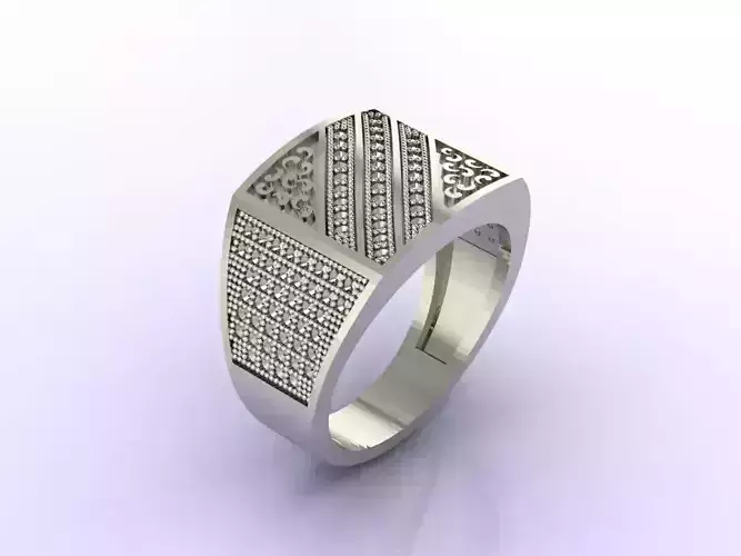 Gents Ring  - STL READY FILES  3D print model