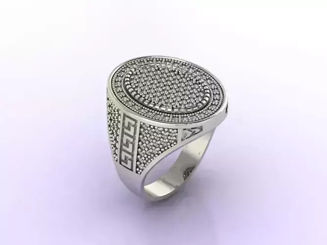 Gents Ring  - STL READY FILES  3D print model