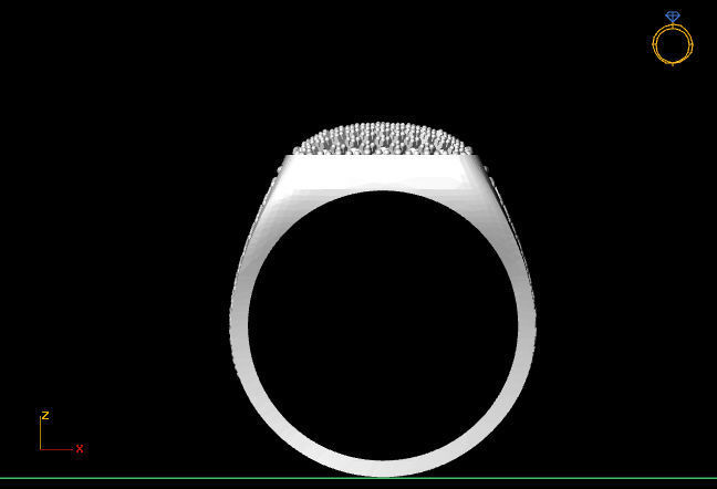 Gents Ring - STL READY FILES 3D print model_3