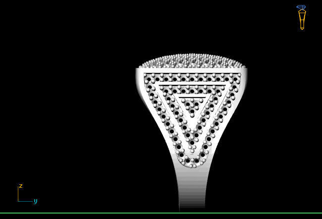 Gents Ring - STL READY FILES 3D print model_4