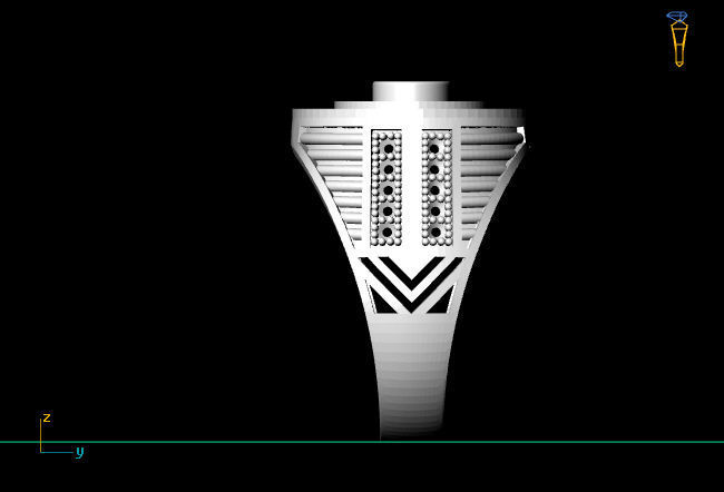 Gents Ring - STL READY FILES 3D print model_4