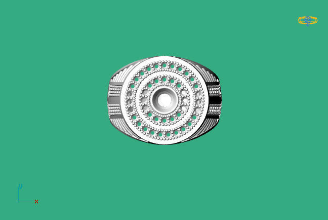 Gents Ring - STL READY FILES 3D print model_2