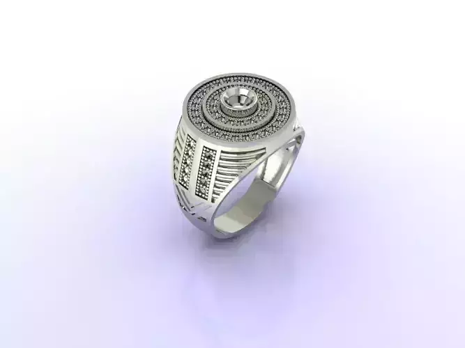 Gents Ring  - STL READY FILES  3D print model