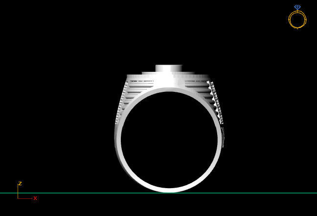 Gents Ring - STL READY FILES 3D print model_3