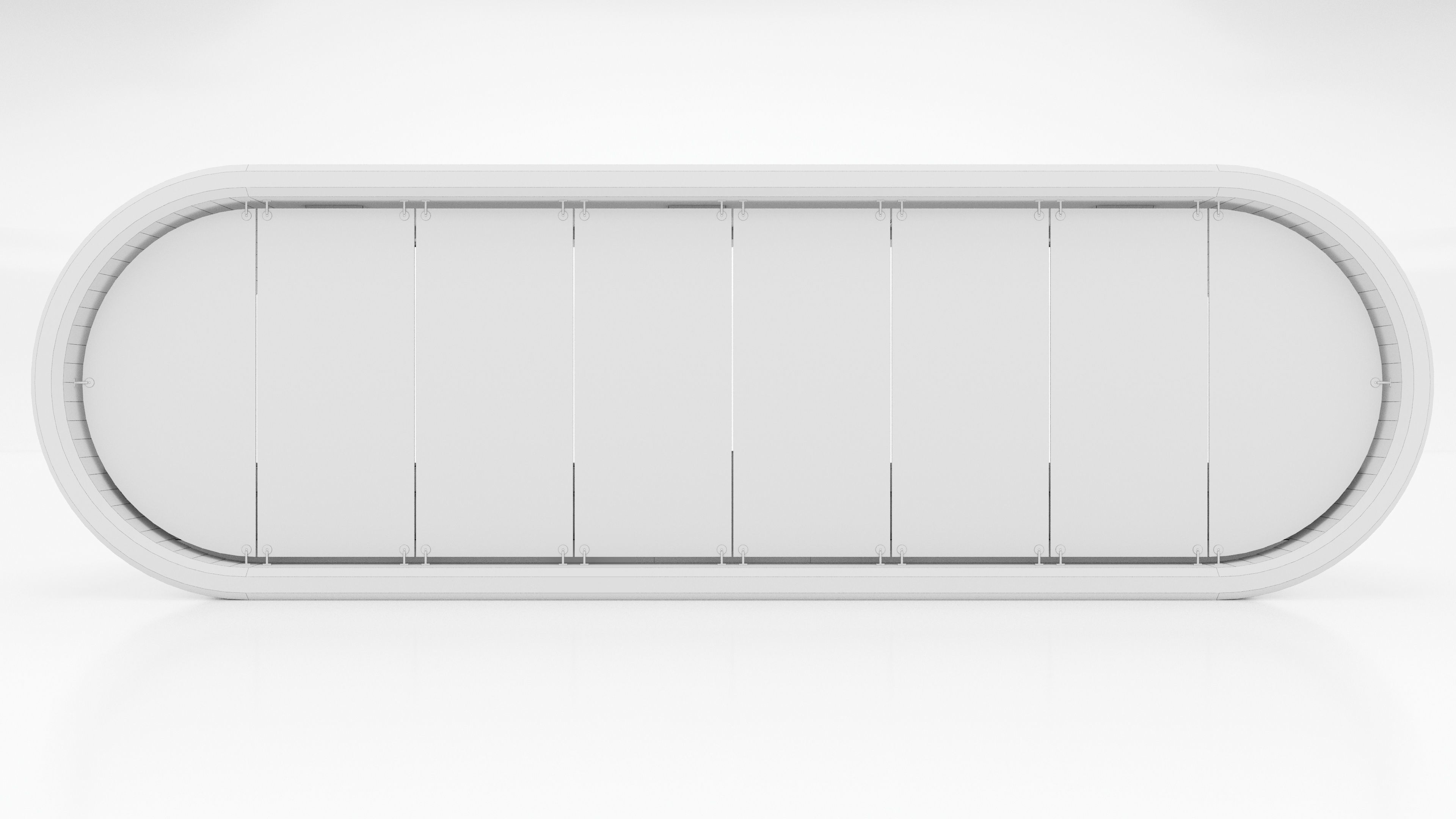 Oval busstop big 3D model_9