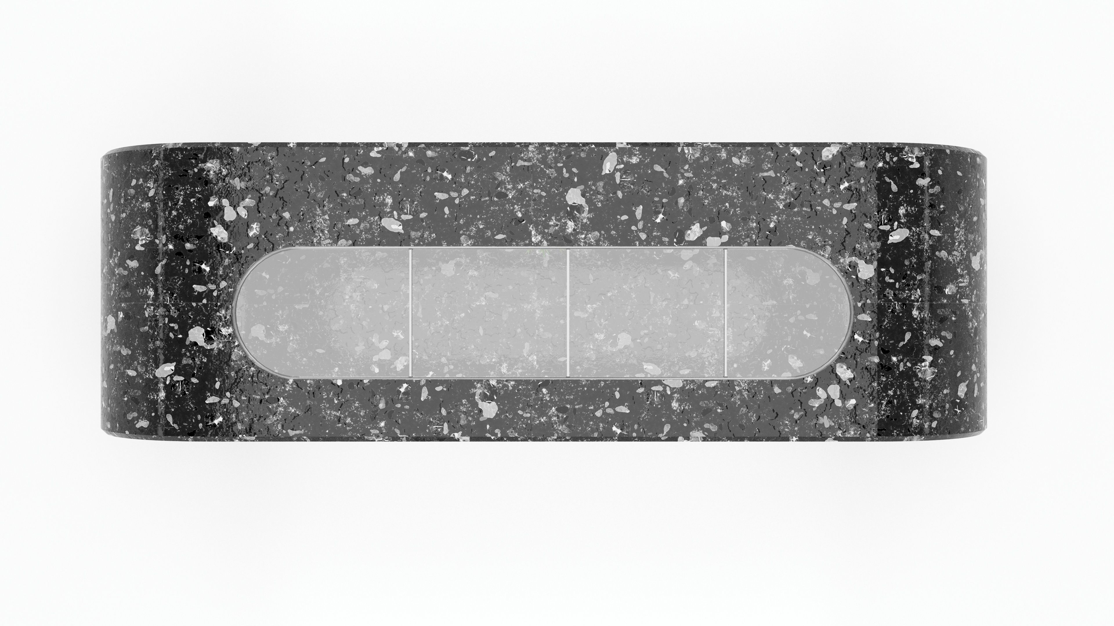 Oval busstop big 3D model_4