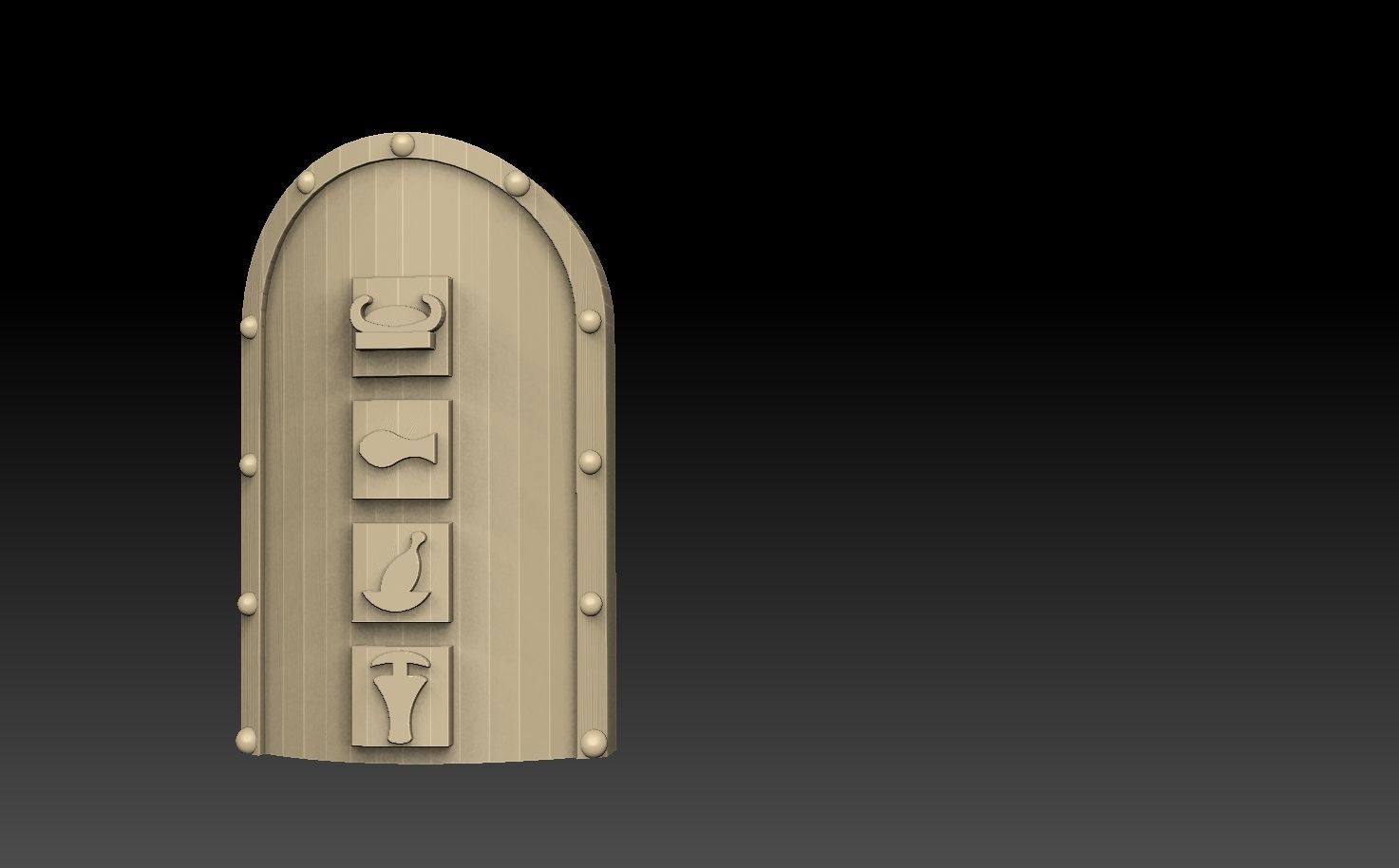 Egyptian Shield Pack 3D print model_12