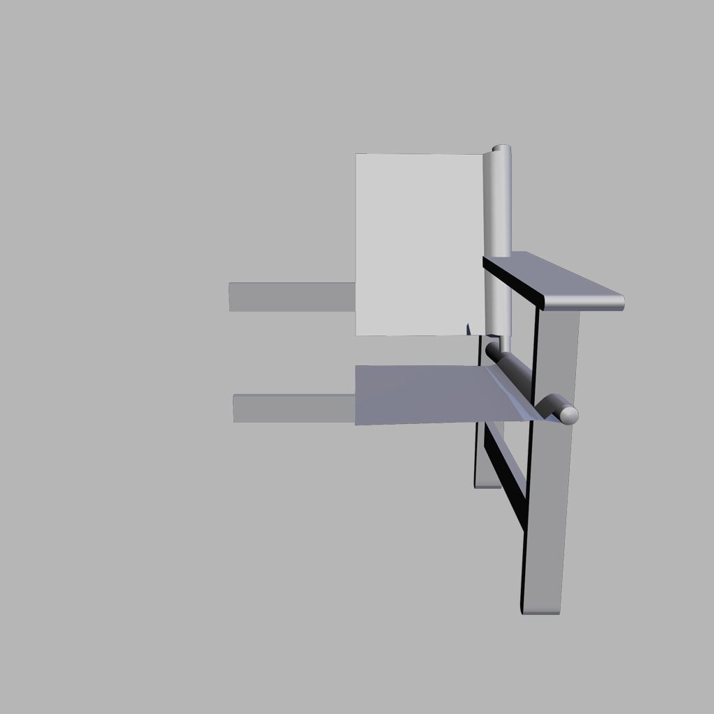 Canvas Chair Free 3D model_3