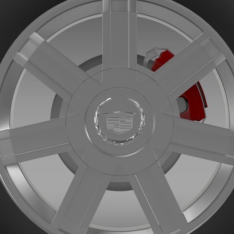 Cadillac Escalade awd 2012 wheel 3D model_8