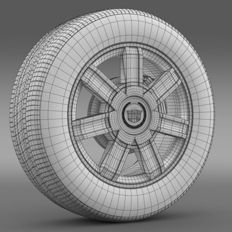 Cadillac Escalade awd 2012 wheel 3D model_12