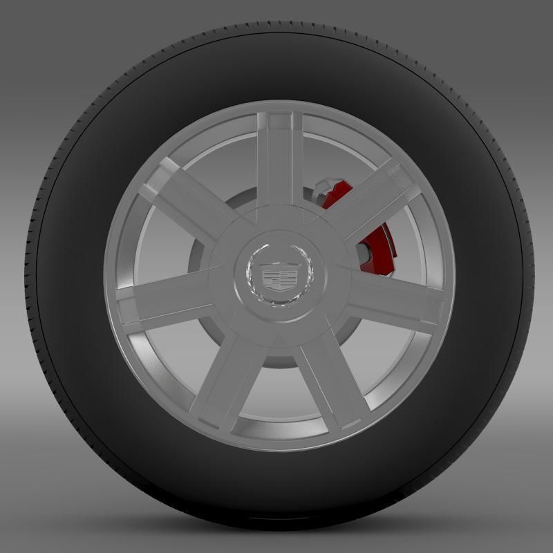 Cadillac Escalade awd 2012 wheel 3D model_5