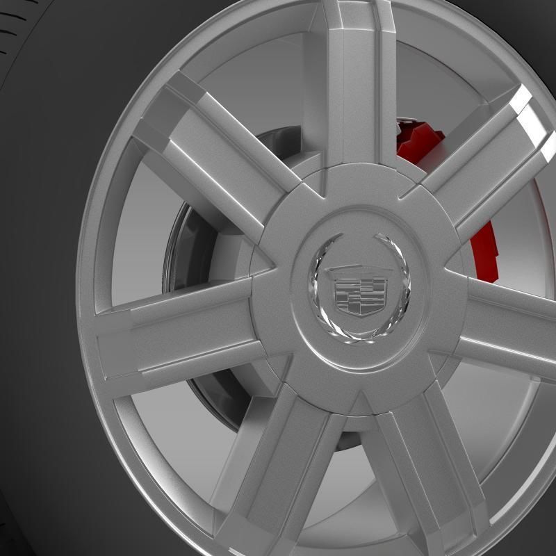 Cadillac Escalade awd 2012 wheel 3D model_9