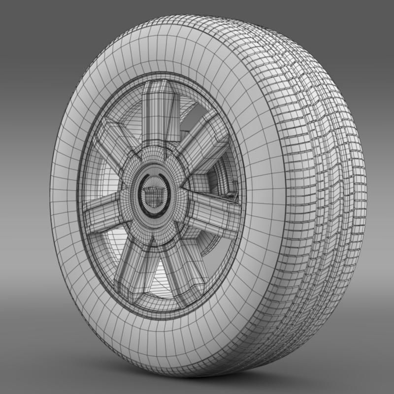 Cadillac Escalade awd 2012 wheel 3D model_10