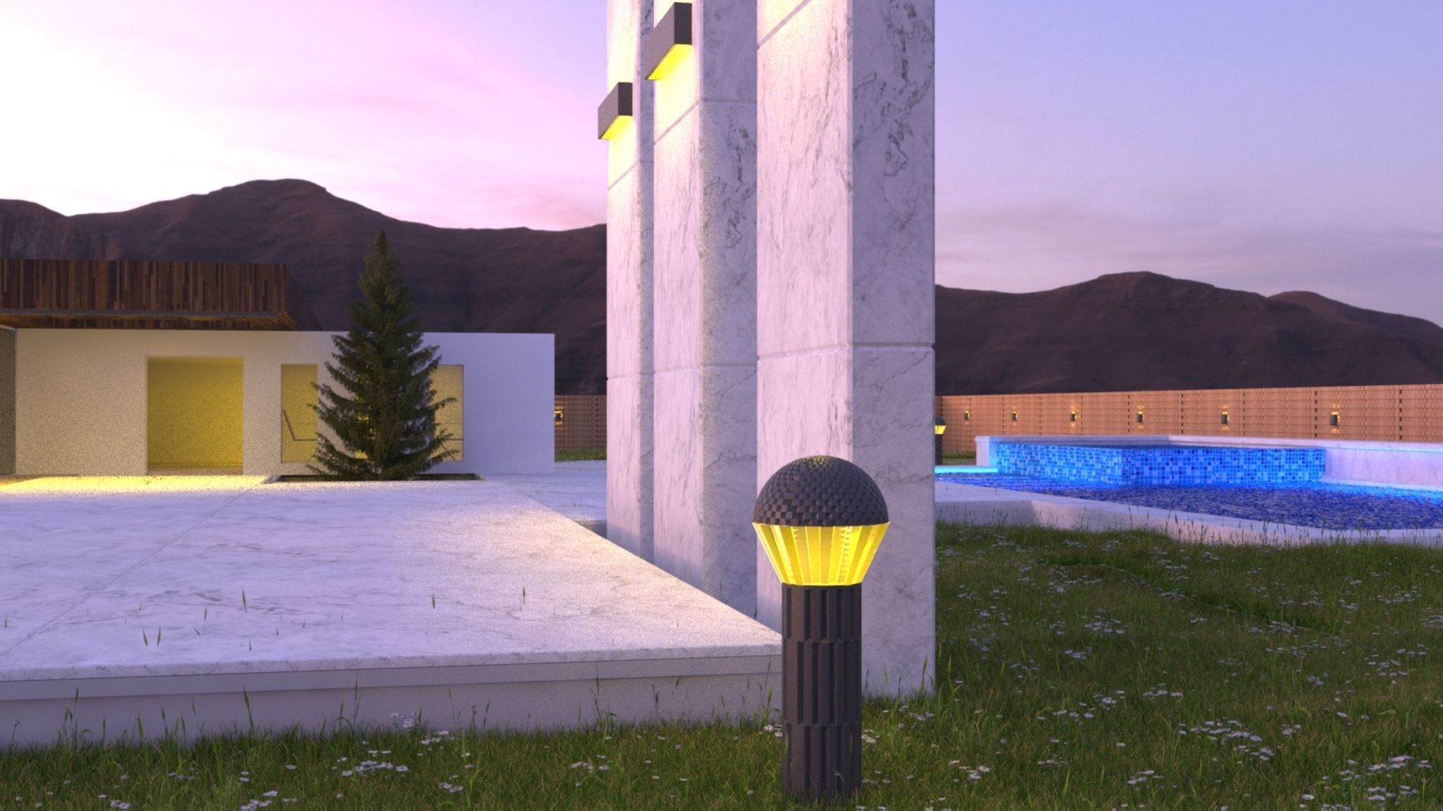 Modern Luxury House 3D model_3