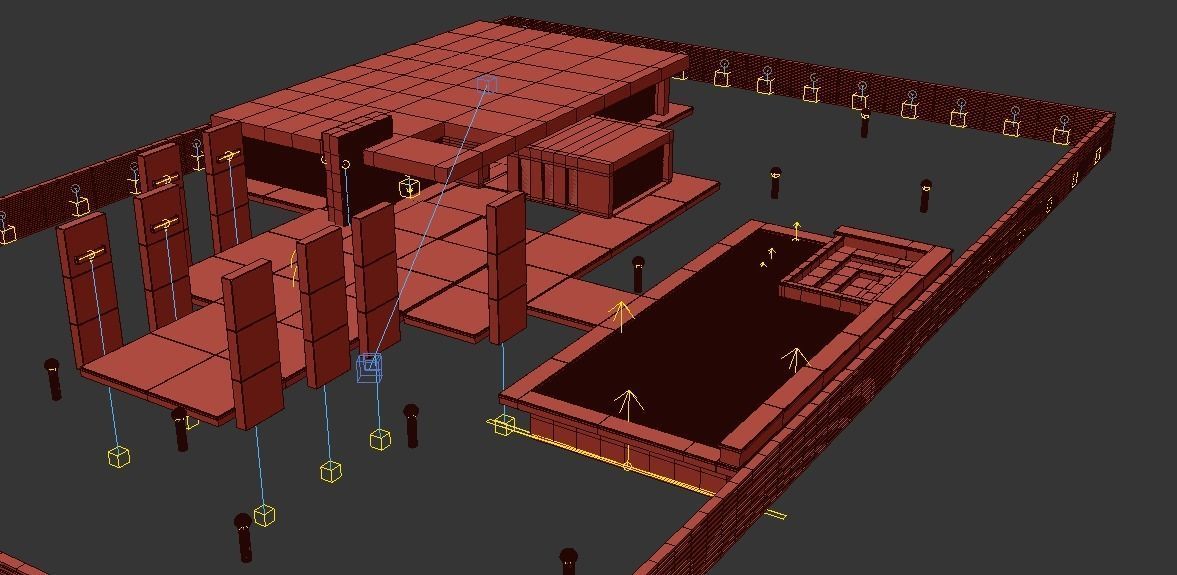 Modern Luxury House 3D model_7