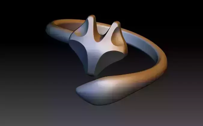 Fox ring 3D print model