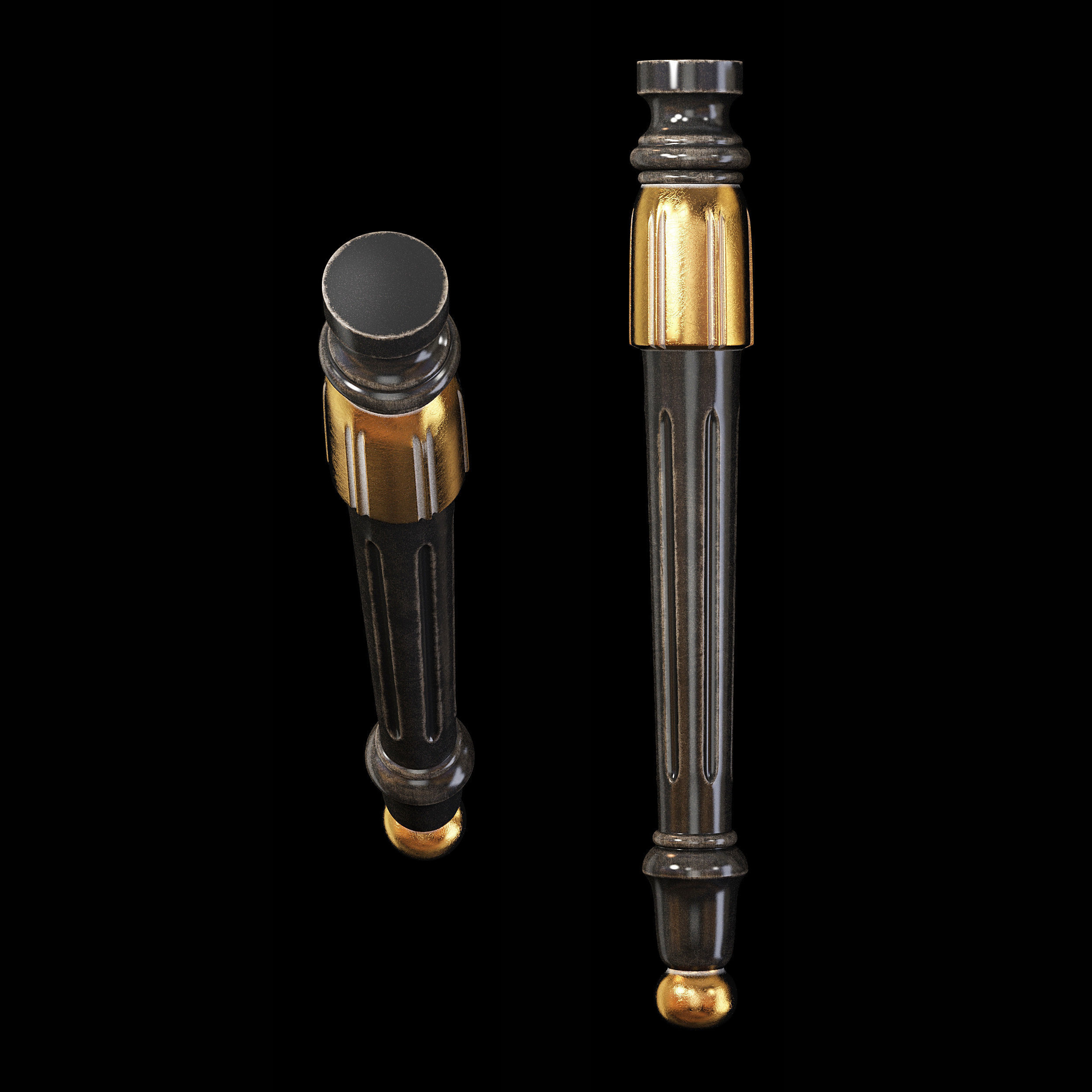 Classic leg 005 3D model_2