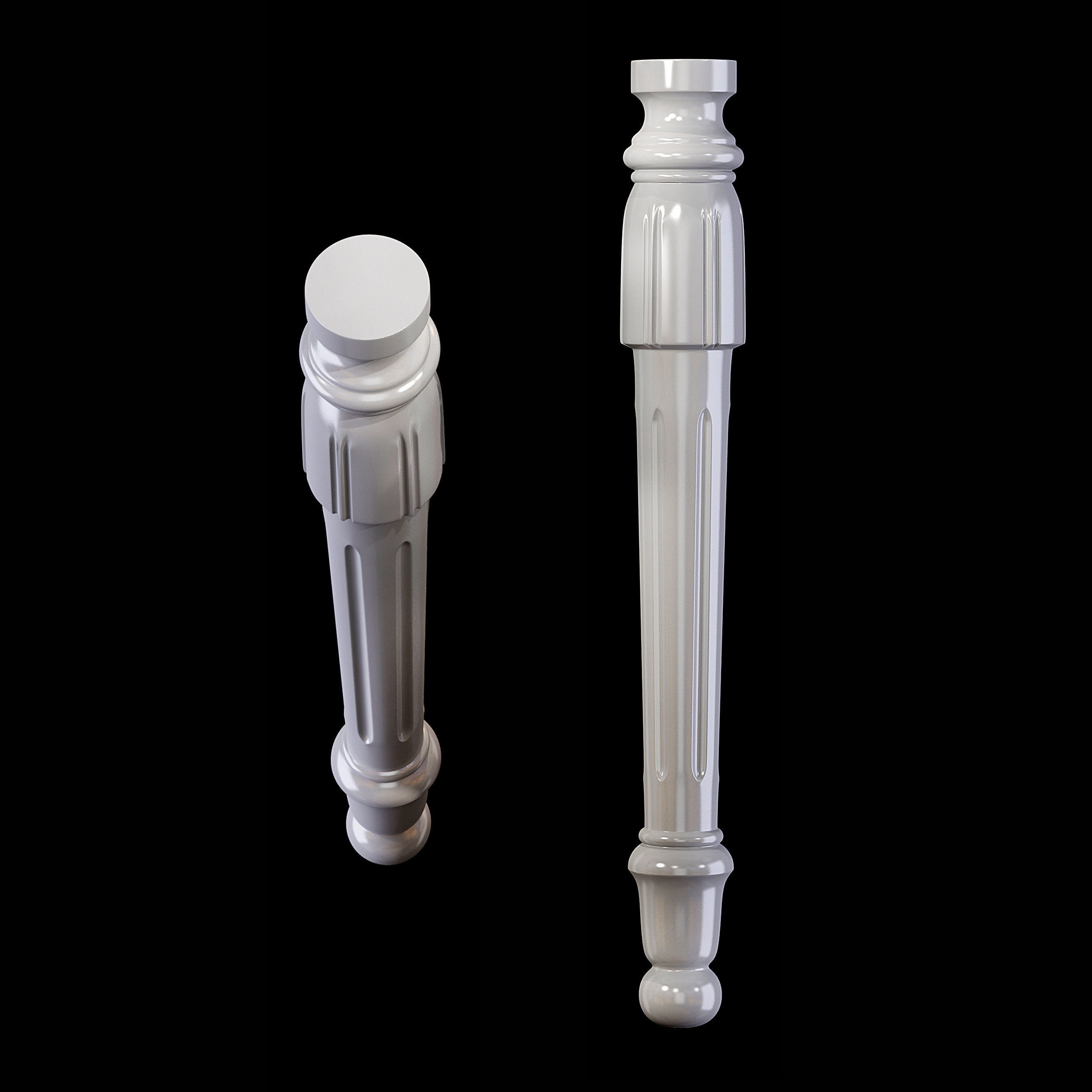 Classic leg 005 3D model_5