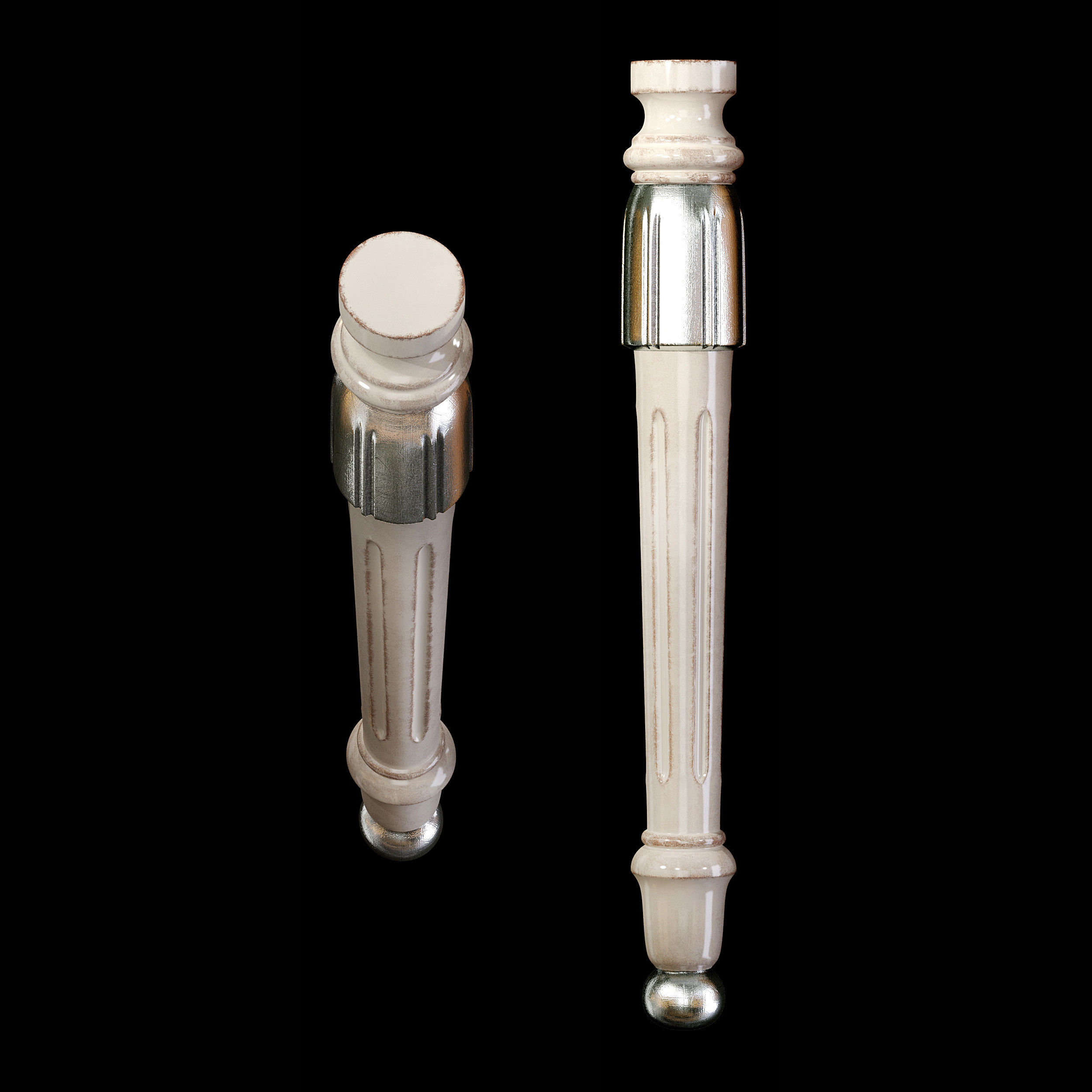 Classic leg 005 3D model_3