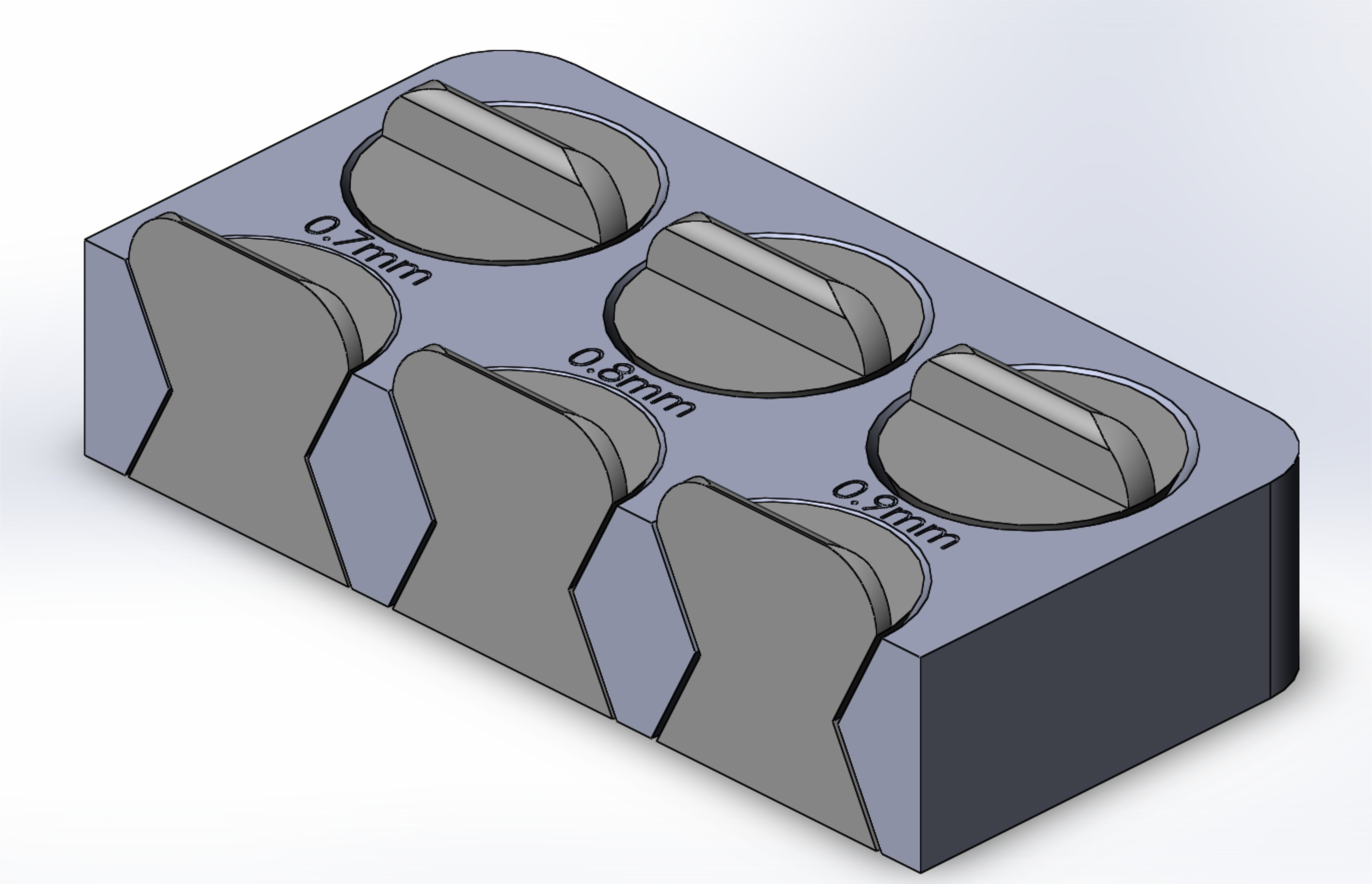 Tolerance test 3D print model_1