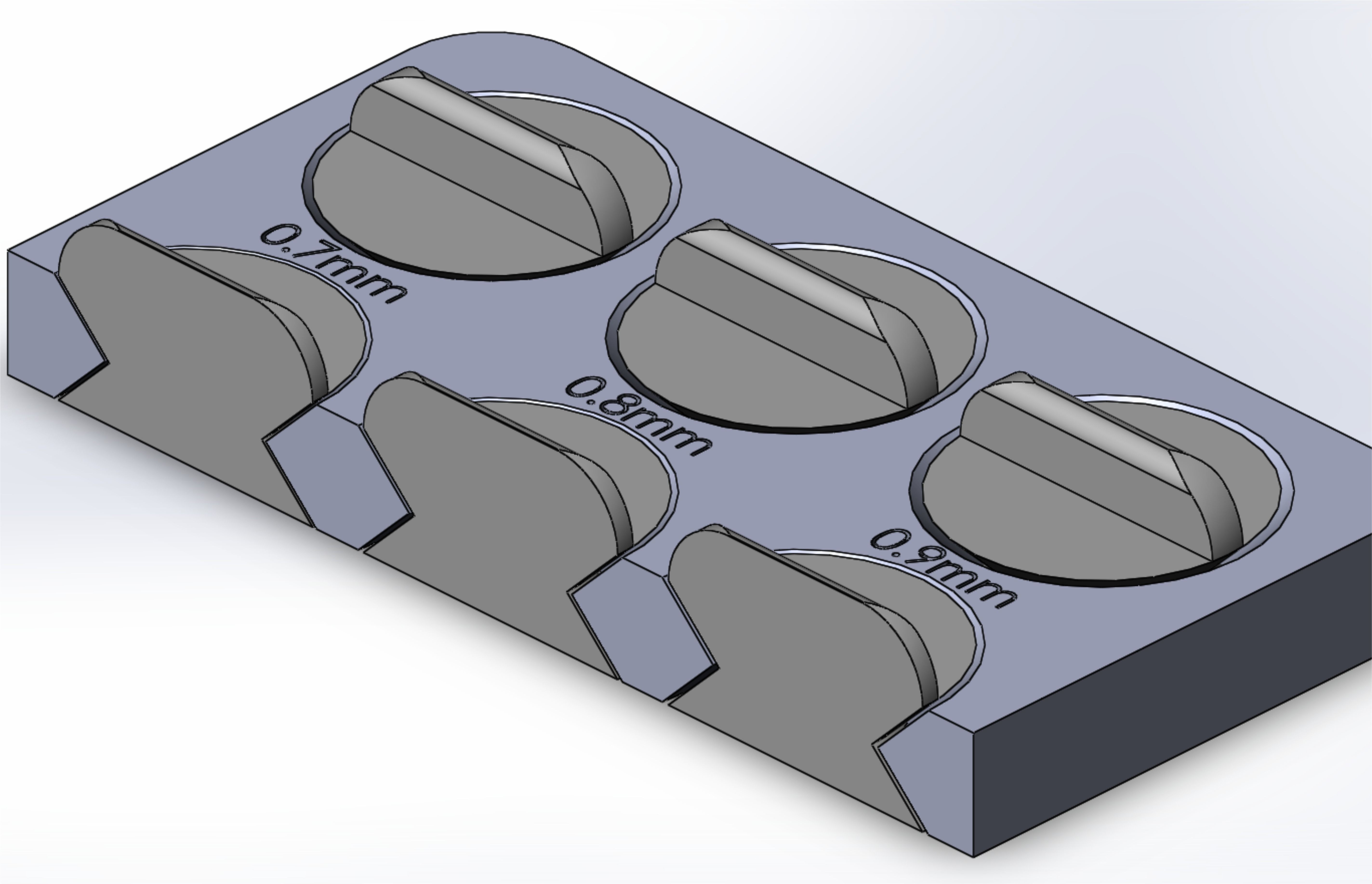 Tolerance test 3D print model_3