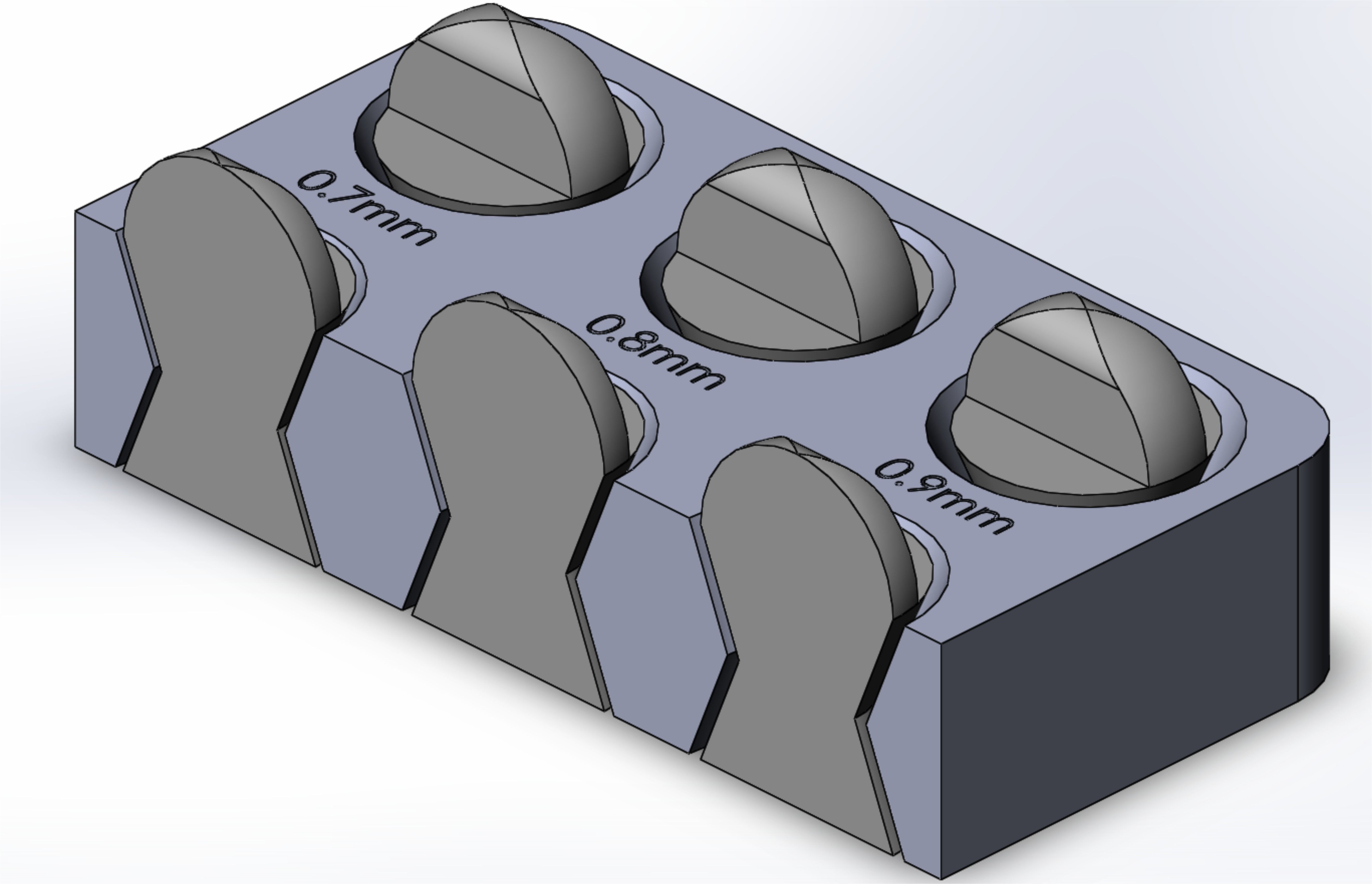 Tolerance test 3D print model_7