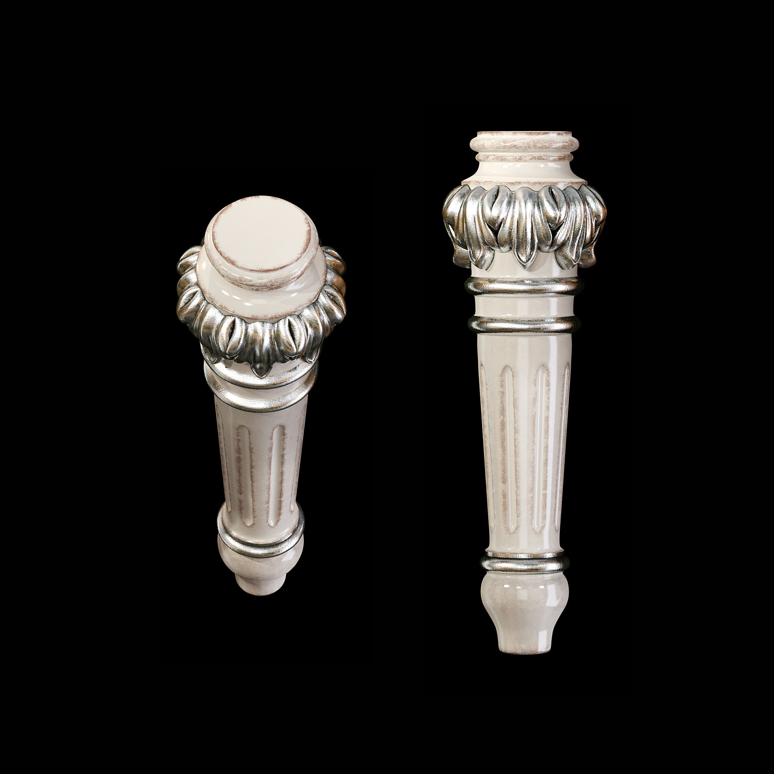 Classic leg 006 3D model_3