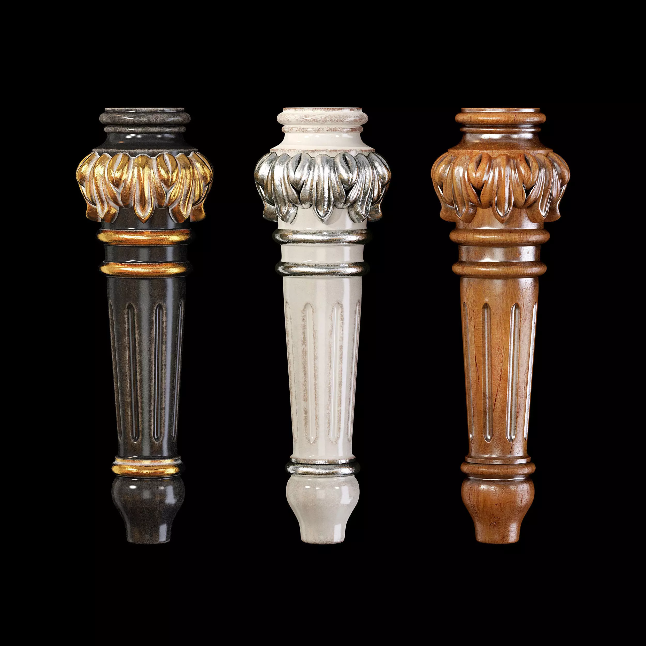 Classic leg 006 3D model_0