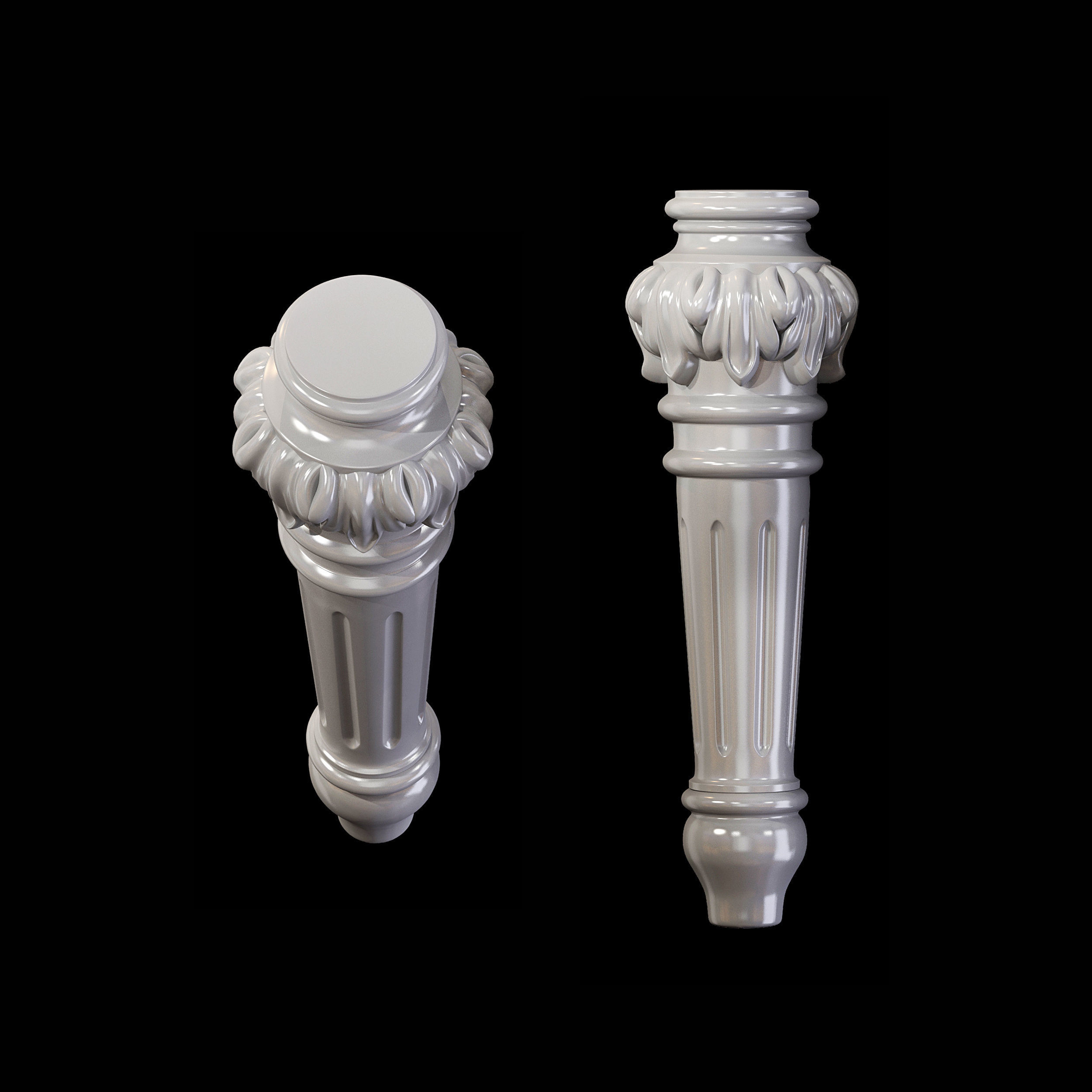 Classic leg 006 3D model_5