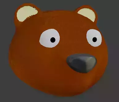 Teddy Bear head - fur not included Free 3D model