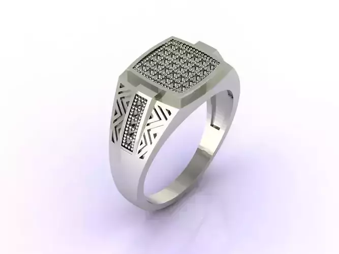 Gents Ring  - STL READY FILES  3D print model
