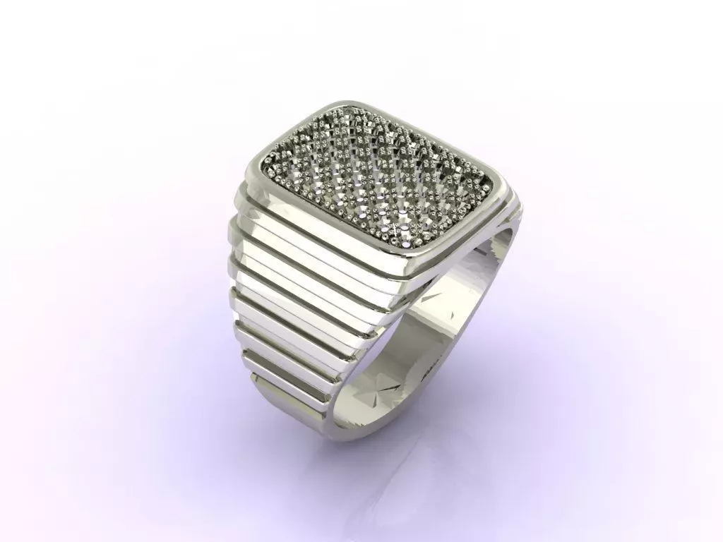 Gents Ring - STL READY FILES 3D print model_0