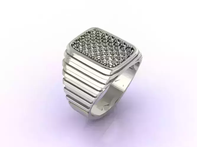 Gents Ring  - STL READY FILES  3D print model