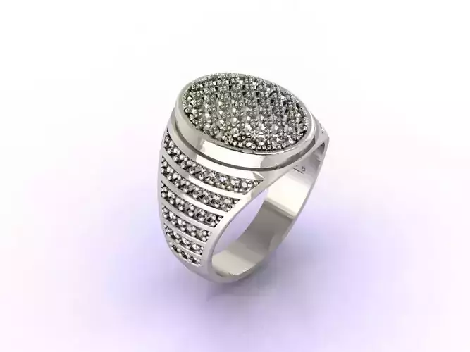Gents Ring  - STL READY FILES  3D print model