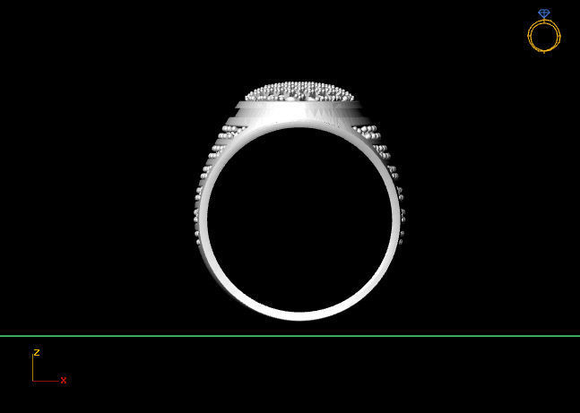 Gents Ring  - STL READY FILES  3D print model_3