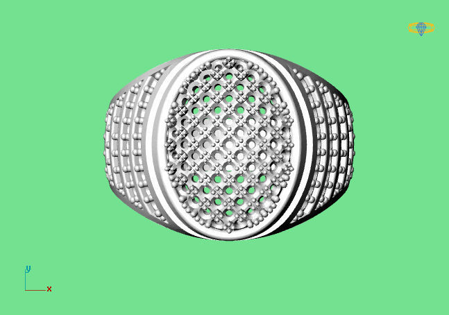 Gents Ring  - STL READY FILES  3D print model_2