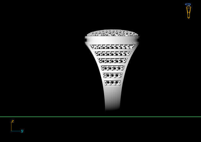 Gents Ring  - STL READY FILES  3D print model_4