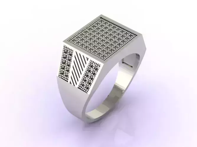 Gents Ring  - STL READY FILES  3D print model