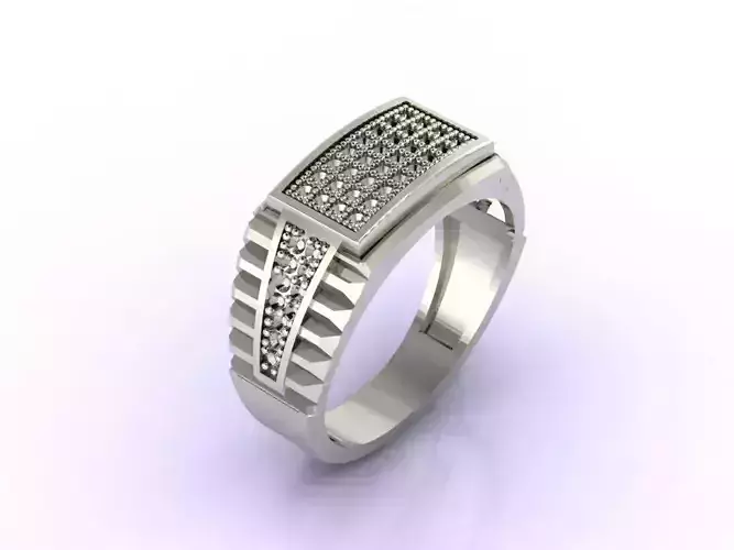 Gents Ring  - STL READY FILES  3D print model