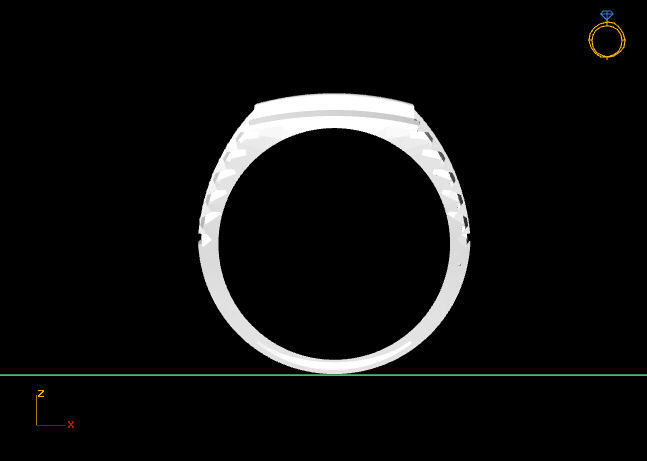 Gents Ring - STL READY FILES 3D print model_3