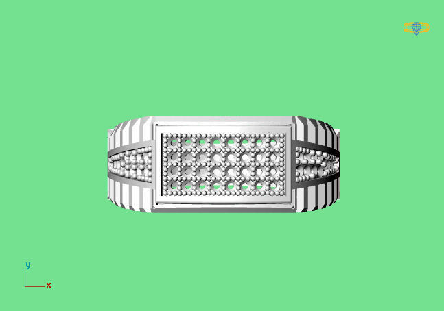 Gents Ring - STL READY FILES 3D print model_2