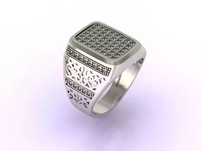 Gents Ring  - STL READY FILES  3D print model