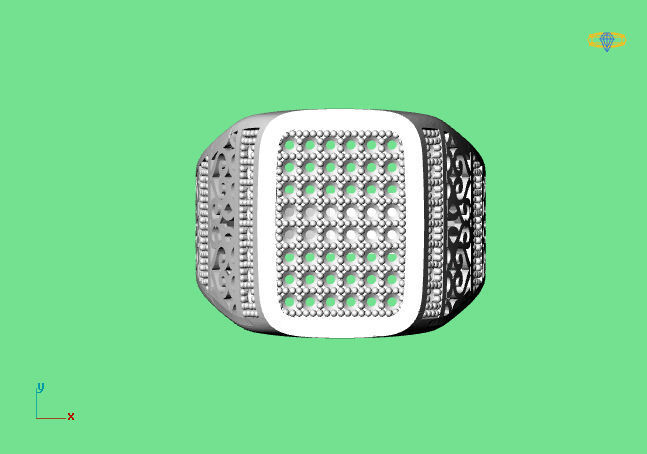 Gents Ring  - STL READY FILES  3D print model_2