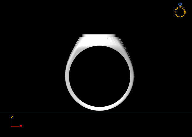Gents Ring  - STL READY FILES  3D print model_3