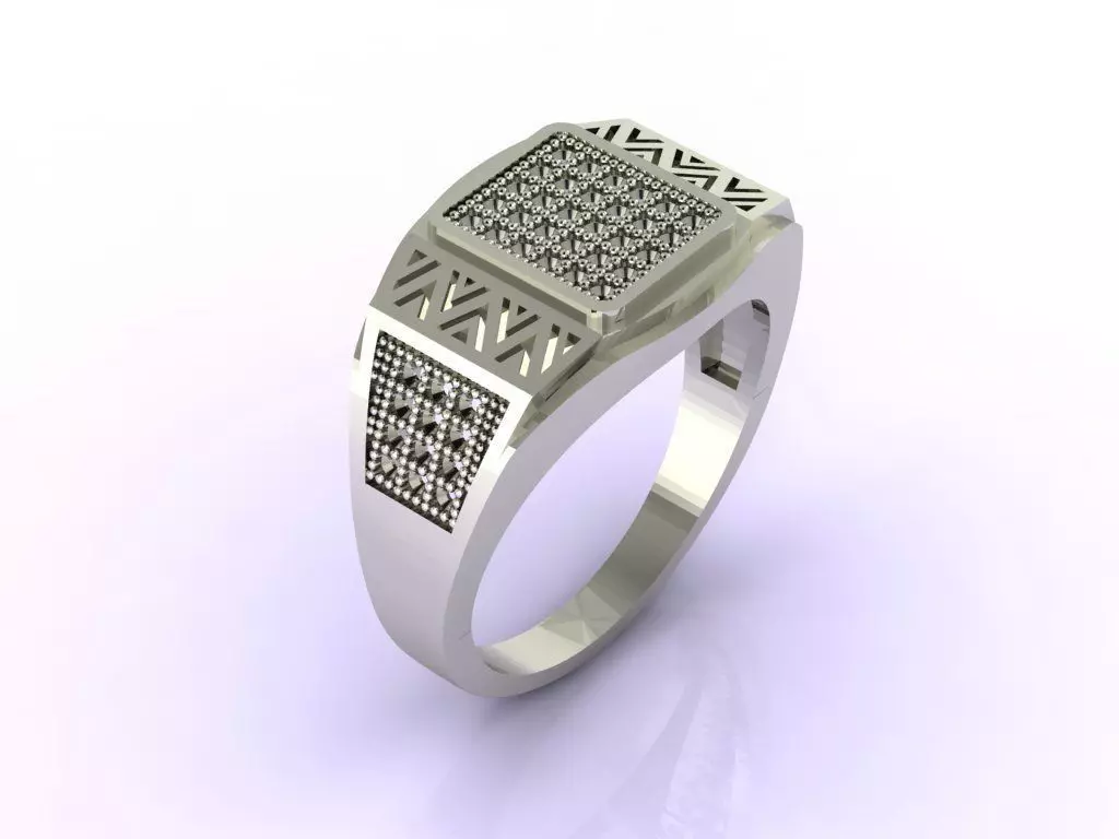 Gents Ring - STL READY FILES 3D print model_0