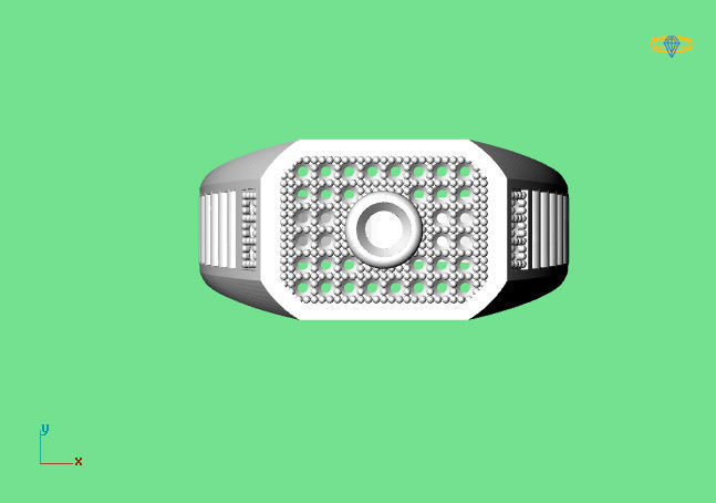 Gents Ring - STL READY FILES 3D print model_2