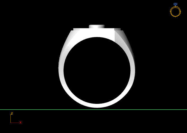 Gents Ring - STL READY FILES 3D print model_3